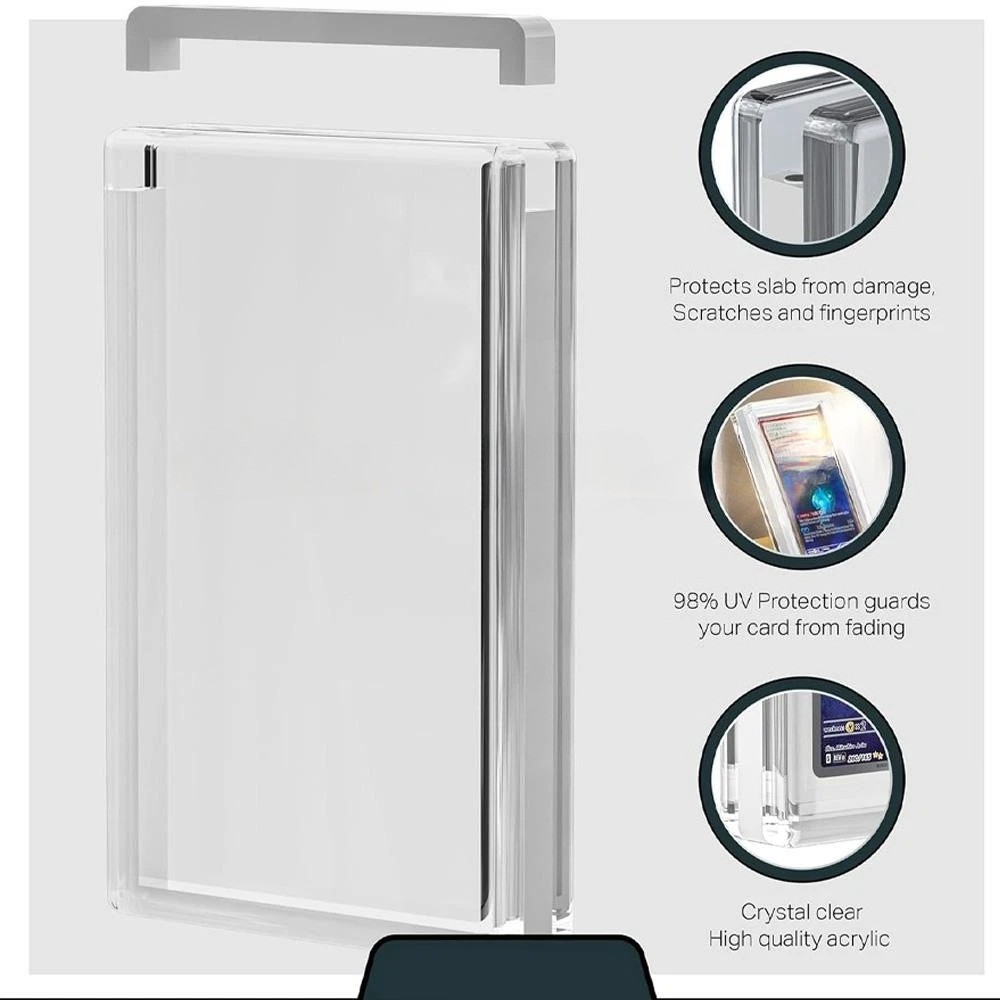 Premium Magnetic Acrylic Display Protector Case for CGC PSA Graded Card Slab US