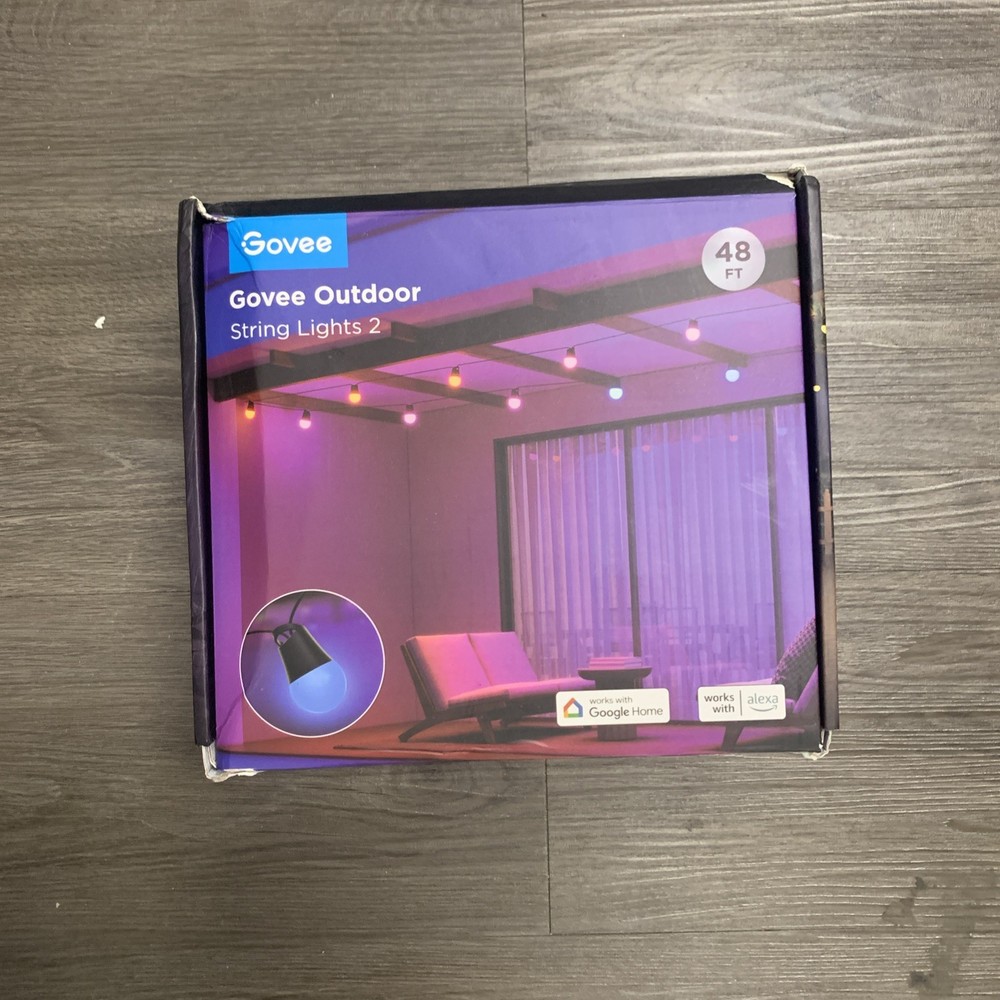 Govee Smart Outdoor String Lights 2, 48ft