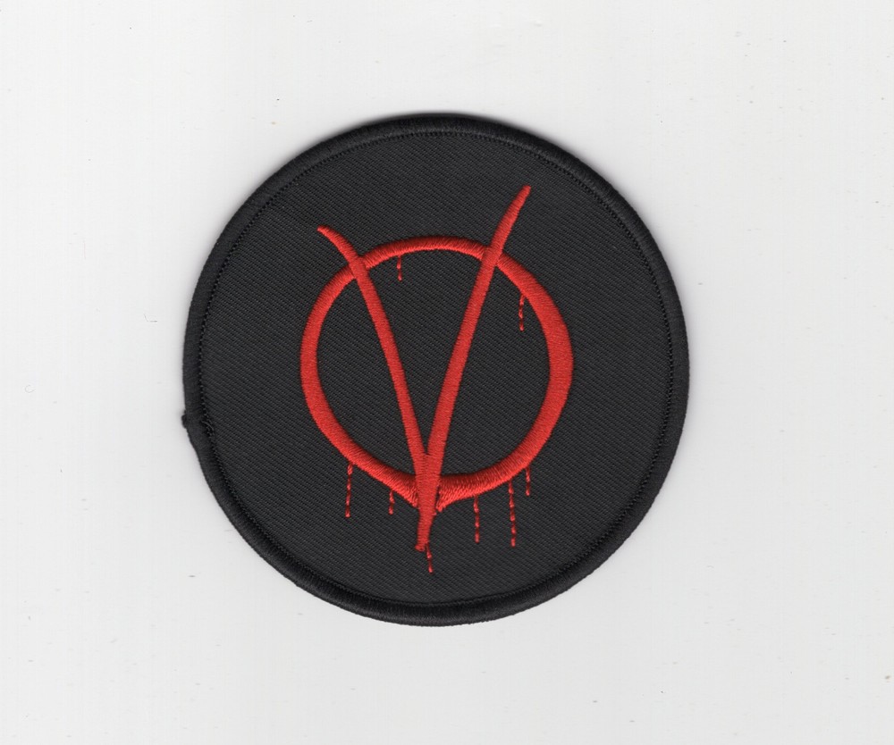 "V" For Vendetta Disobey Patch Set of 2