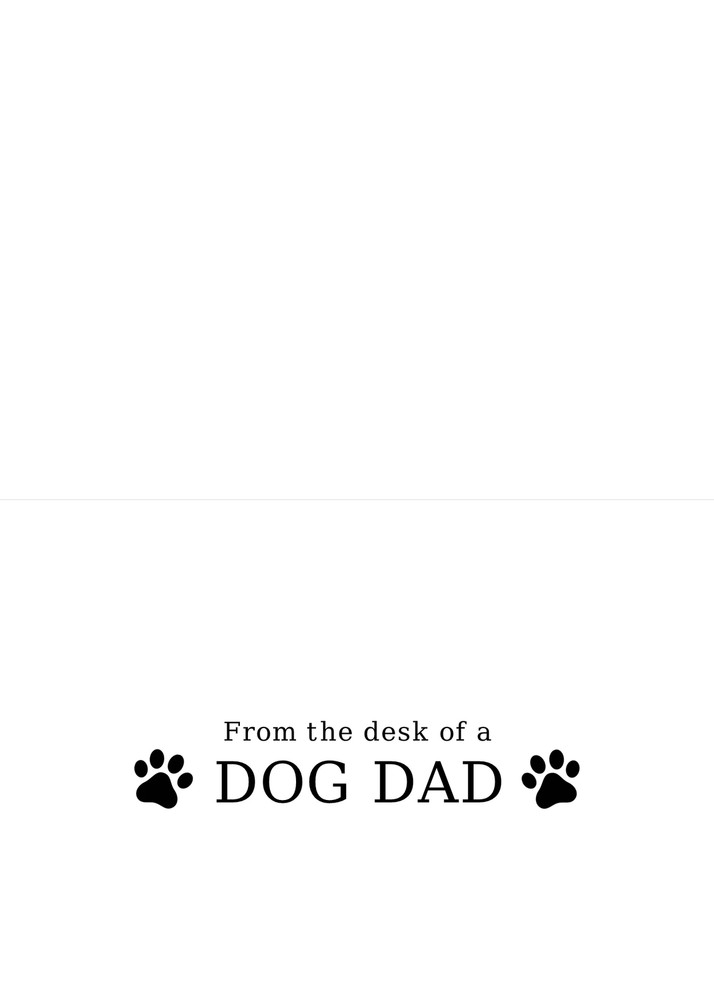 Dog Dad (Style B) - 12 ct. Folded Notecards gift set