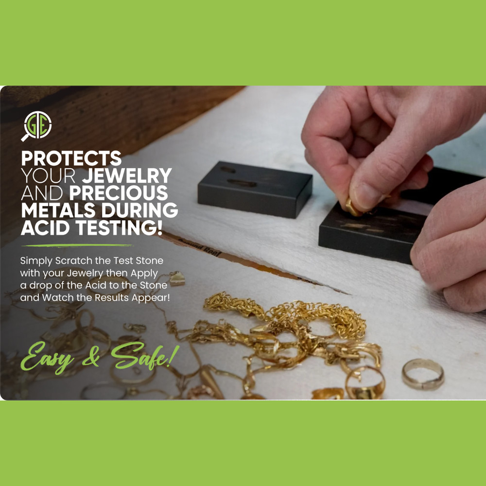 Gold Silver Test Acid Neutralizer Bottle Testing Solution Scratch Stone Cleaner