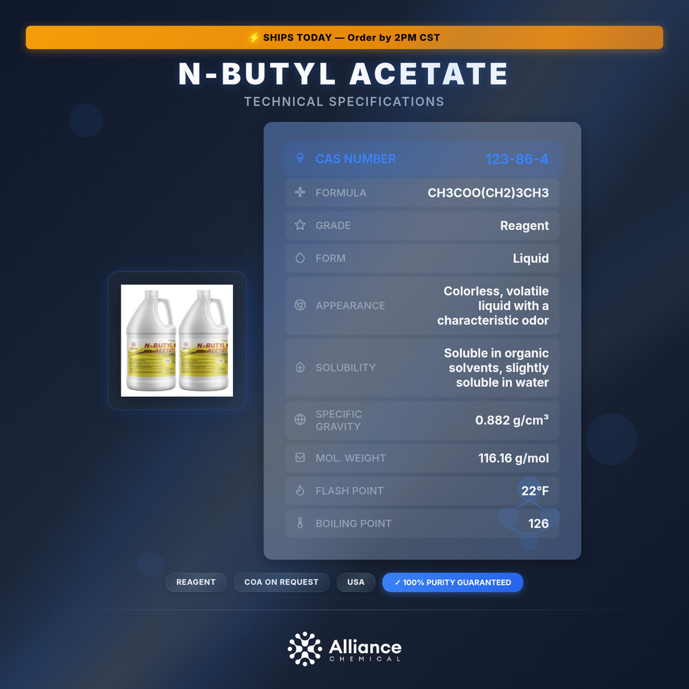 N-Butyl Acetate - 2 Gallons