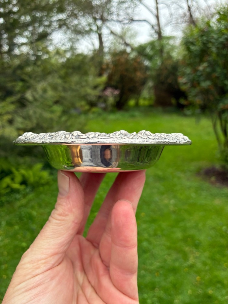 Kirk & Son Sterling Silver Repousse Candy Dish