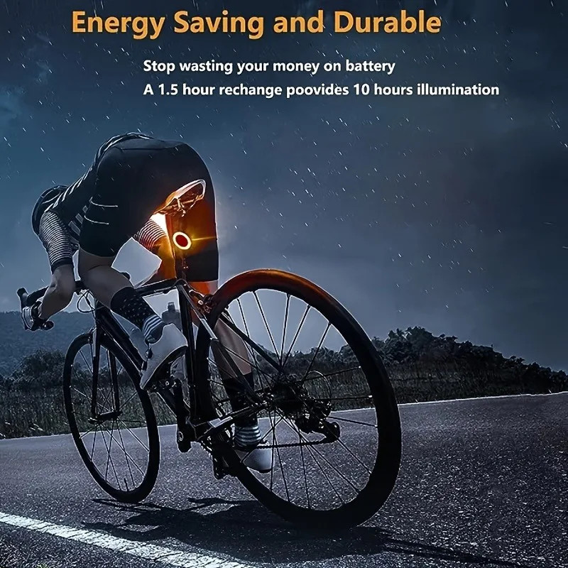 Bicycle Taillight Cycling Lights Multi Lighting Modes USB Charging Led Flash