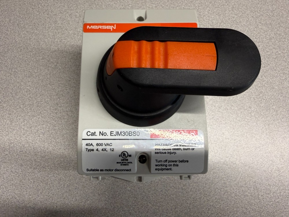 DISCONNECT SWITCH, 40 AMP, 600VAC, MERSEN EJM30BS0