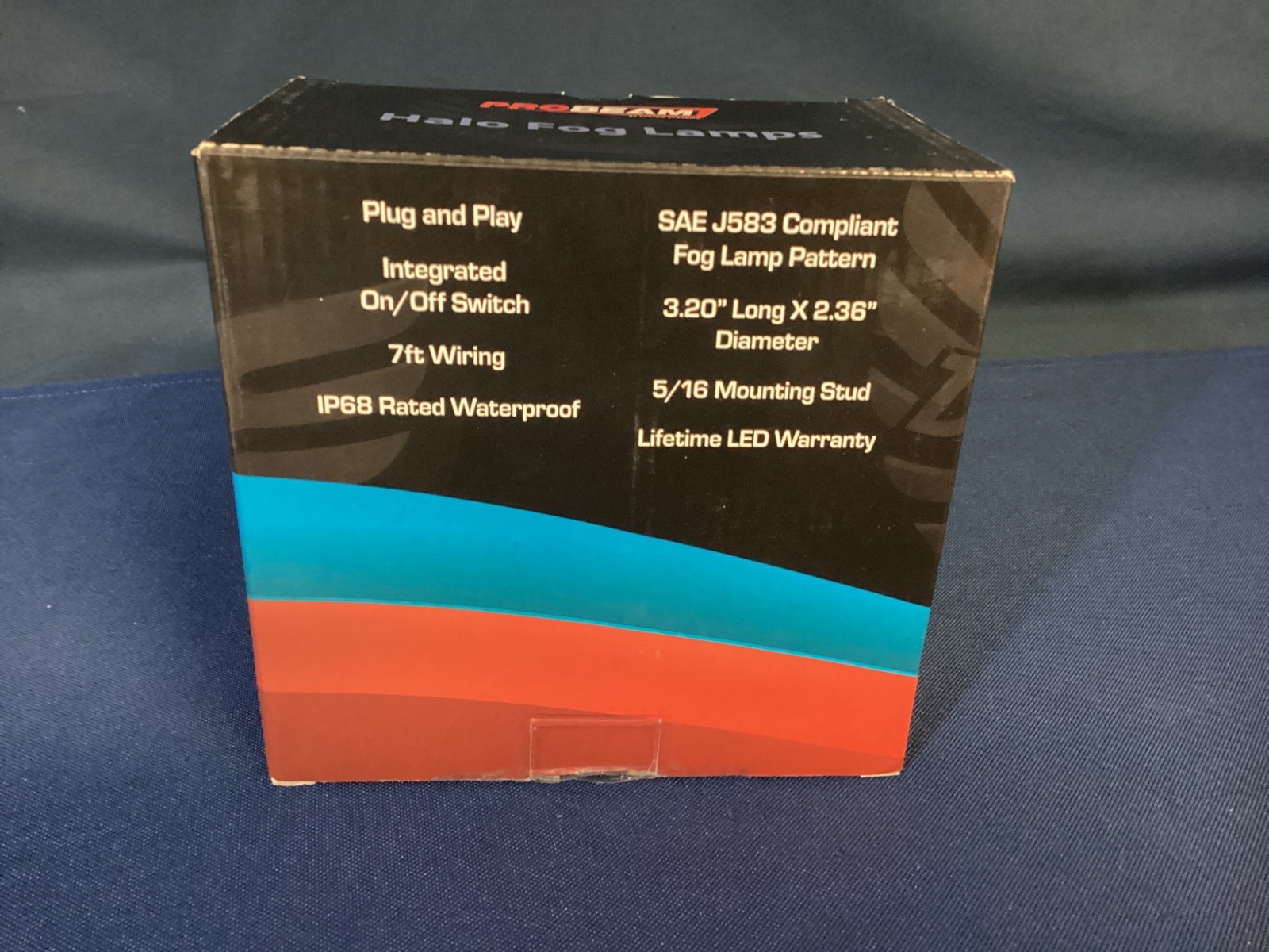 NEW Custom Dynamics ProBEAM LED Halo Fog Lights Chrome, PB-FOG-UNV-C *