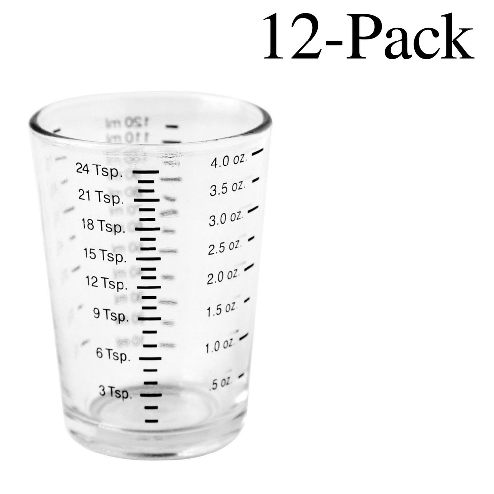 Fox Run 4 oz. Mini Measuring Glass (12-Pack)