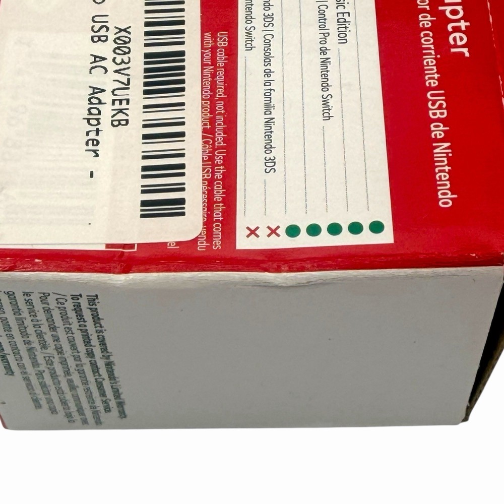 Nintendo USB AC Adapter (Open, Damaged Box)
