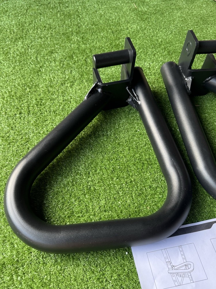 Power Rack Dip Handles Attachment-multi Grip Pull Up Bars For 2x2’’ Cage 1” Hole