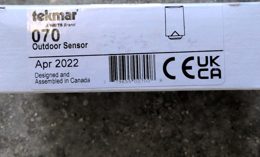 Tekmar 070 Outdoor Sensor