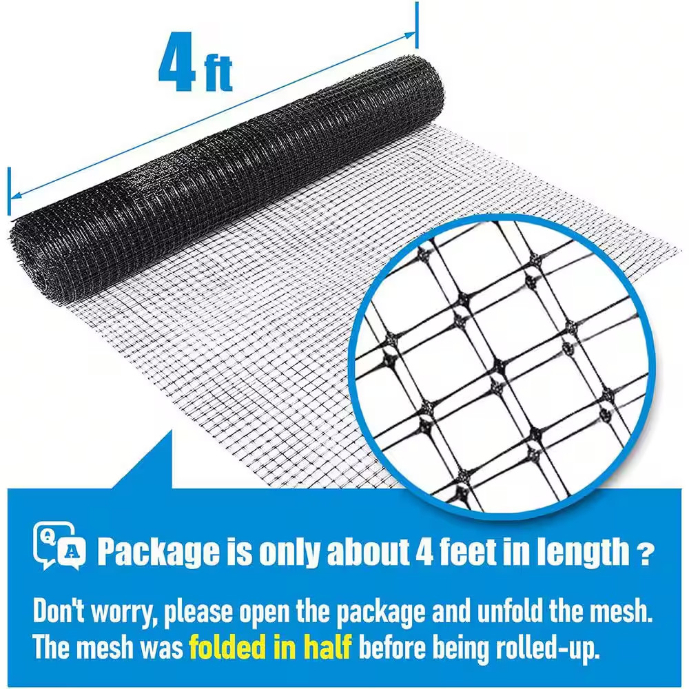 7 Ft. X 100 Ft. X 3/4 In. Black Plastic Multi-Purpose Deer Net