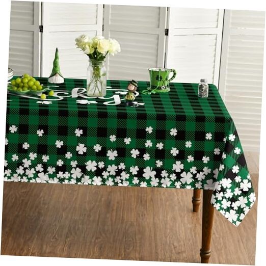 St. Patrick's Day Rectangular Tablecloth 60×104 60" x 104" (Rectangular) Green