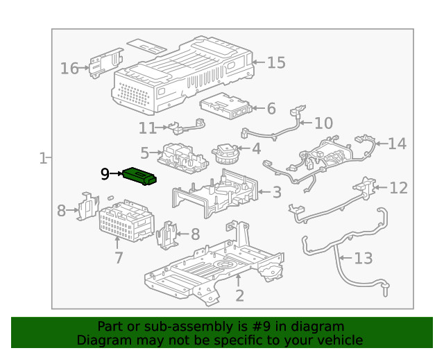 Genuine GM Drive Motor Battery Interface Control Module 24282084