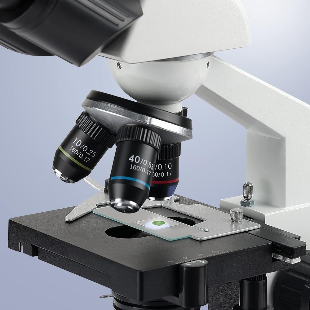 Universal Microscope Slides Set - 50 Pre-Cleaned Slides with 100 Coverslips