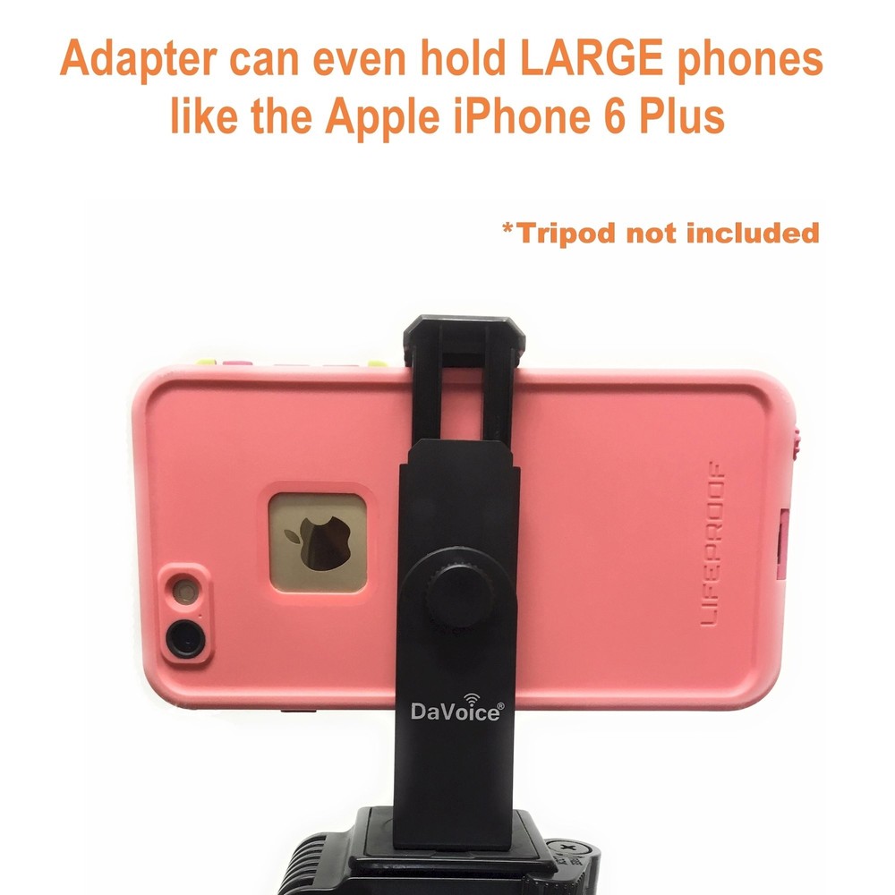 Universal Smartphone Tripod Adapter Holder Mount for iPhone 11, 11 Pro Max +More