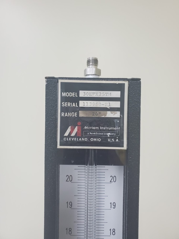Meriam Analog Manometer Model 30EFX25TM