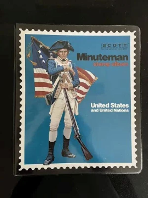 Scott Minuteman US Stamp Album containing over 1,250 stamps from  1851 to 1983