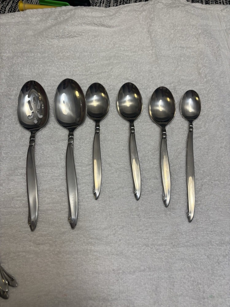 (6) OneidaCraft premier Stainless Teaspoons Flatware Set Replacement Spoons
