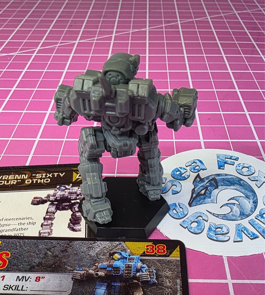 BattleTech Cyclops Mech -- Black Remnant Command Lance + Cards