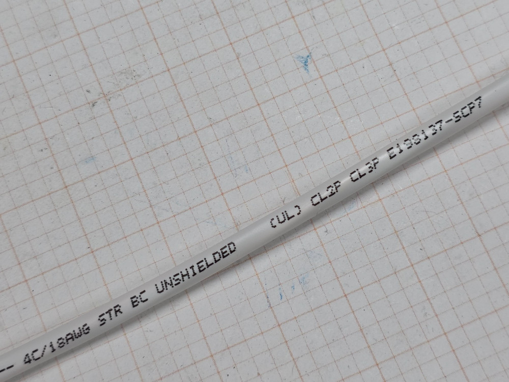 Structured Cable Products/SCP 18/4C Plenum Security/Alarm Cable White /100ft