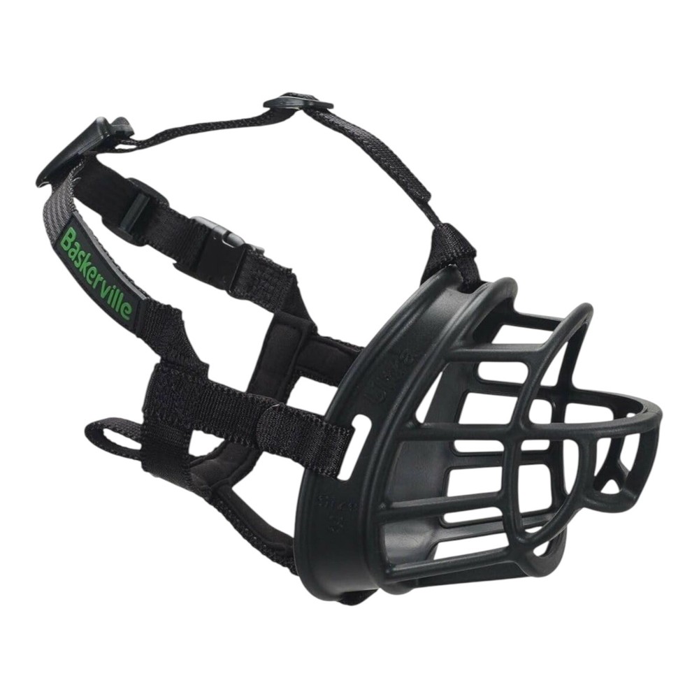 Baskerville Ultra Muzzle for Dogs - Size 4 - Adjustable & Comfortable - New