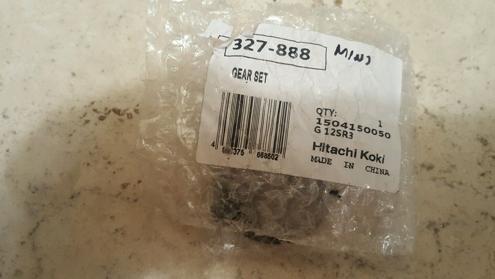 HITACHI 327-888 GEAR SET FOR ANGLE GRINDER