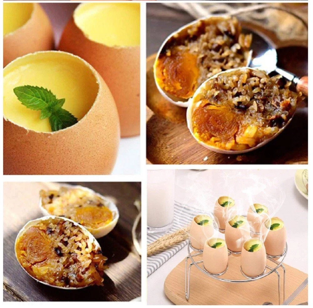 Stainless Steel Egg Topper – Precision Shell Cutter Cracker Tool for Boiled Eggs