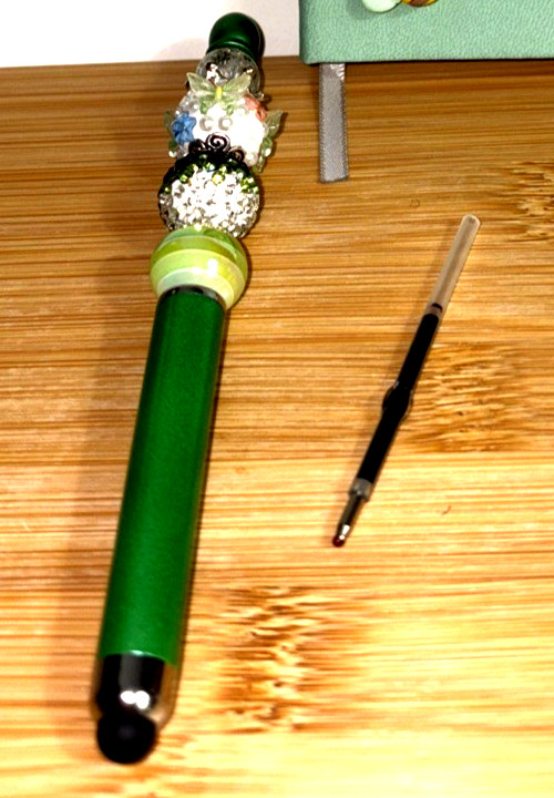 HANDCRAFTED BEADED PEN & NOTE PAD SET -everything Will Be Ok