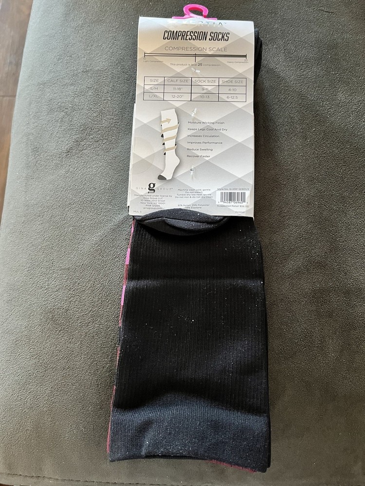 2 pair pack Xertia Compression Socks Moisture Wicking Circulation