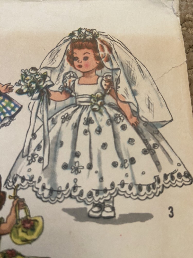 Simplicity Printed Pattern Doll Dress Printed Pattern with #2294 New