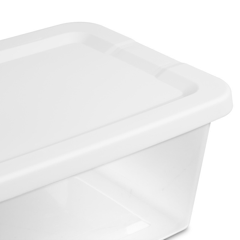 Clear Storage Bins 6 Quart Plastic Stackable Organizer Container Pack of 36 New