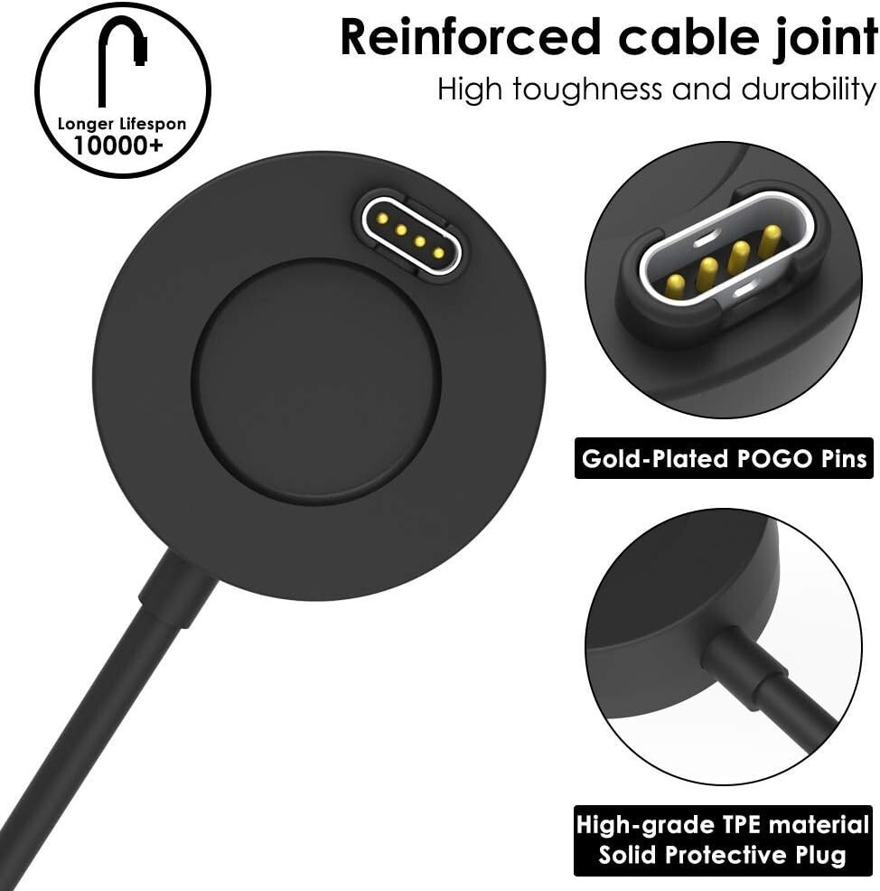 Compatible for Garmin Watch Charger Cable (2 Pack)