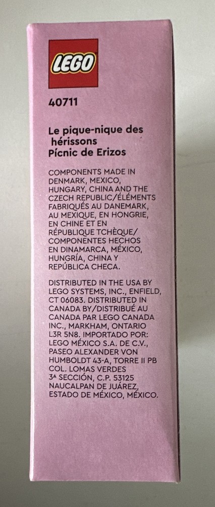 LEGO CREATOR: Hedgehog Picnic Date (40711)