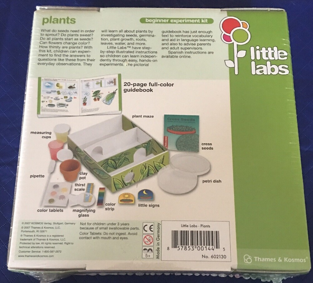 NEW & SEALED * LITTLE LABS PLANTS BEGINNER EXPERIMENTAL KIT *