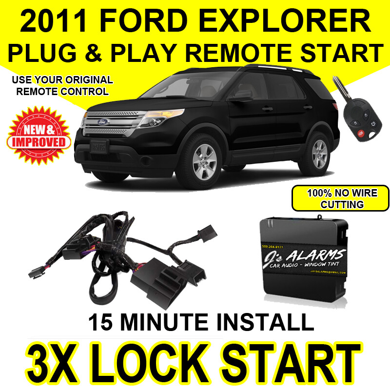 2011 Ford Explorer Remote Start Plug and Play Easy Install DIY 3X Lock FO1