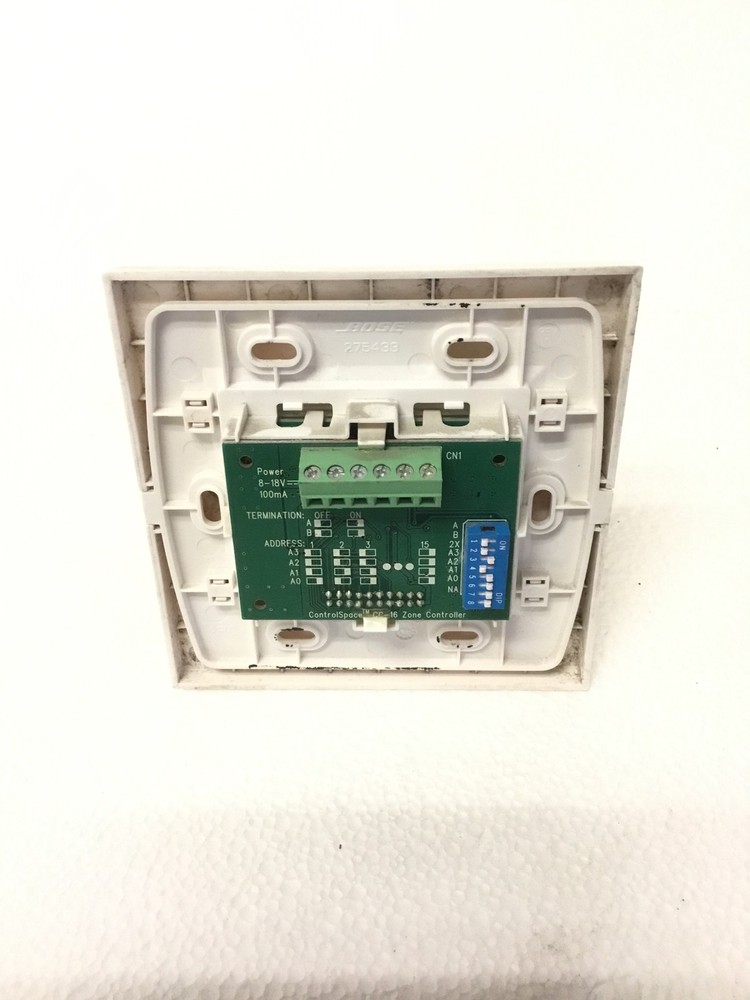 BOSE ControlSpace Zone Controller CC-16 White 275433 w/ FACE PLATE WORKING
