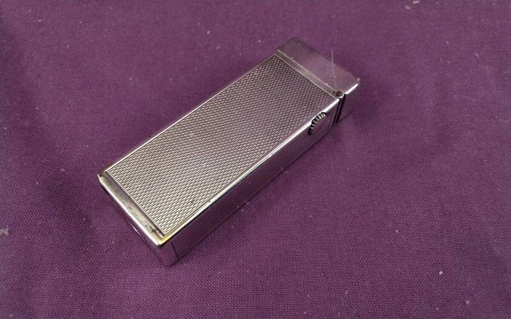 Dunhill Rollagas Early Model Pipe Custom Silver Barley Working