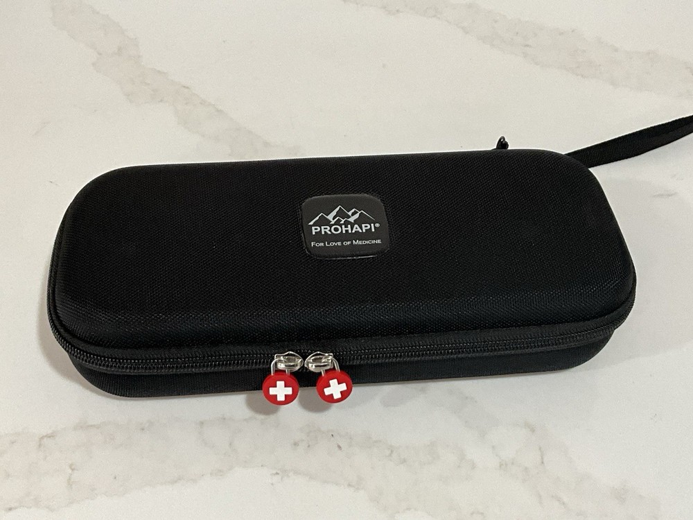 Lightweight Hard Shell Stethoscope Case Black, Prohapi Case Only