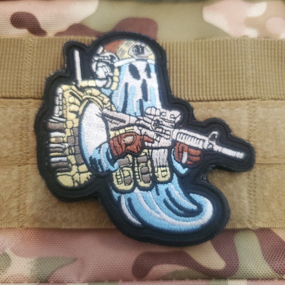 GHOST LEGION Embroidered Tactical Morale Patch Hook and Loop