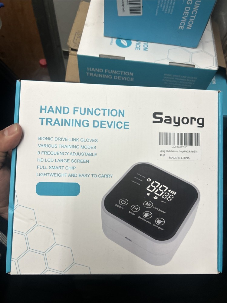 Sayorg Left Hand Function Stroke Rehab Robot Training Device Glove, Size Medium