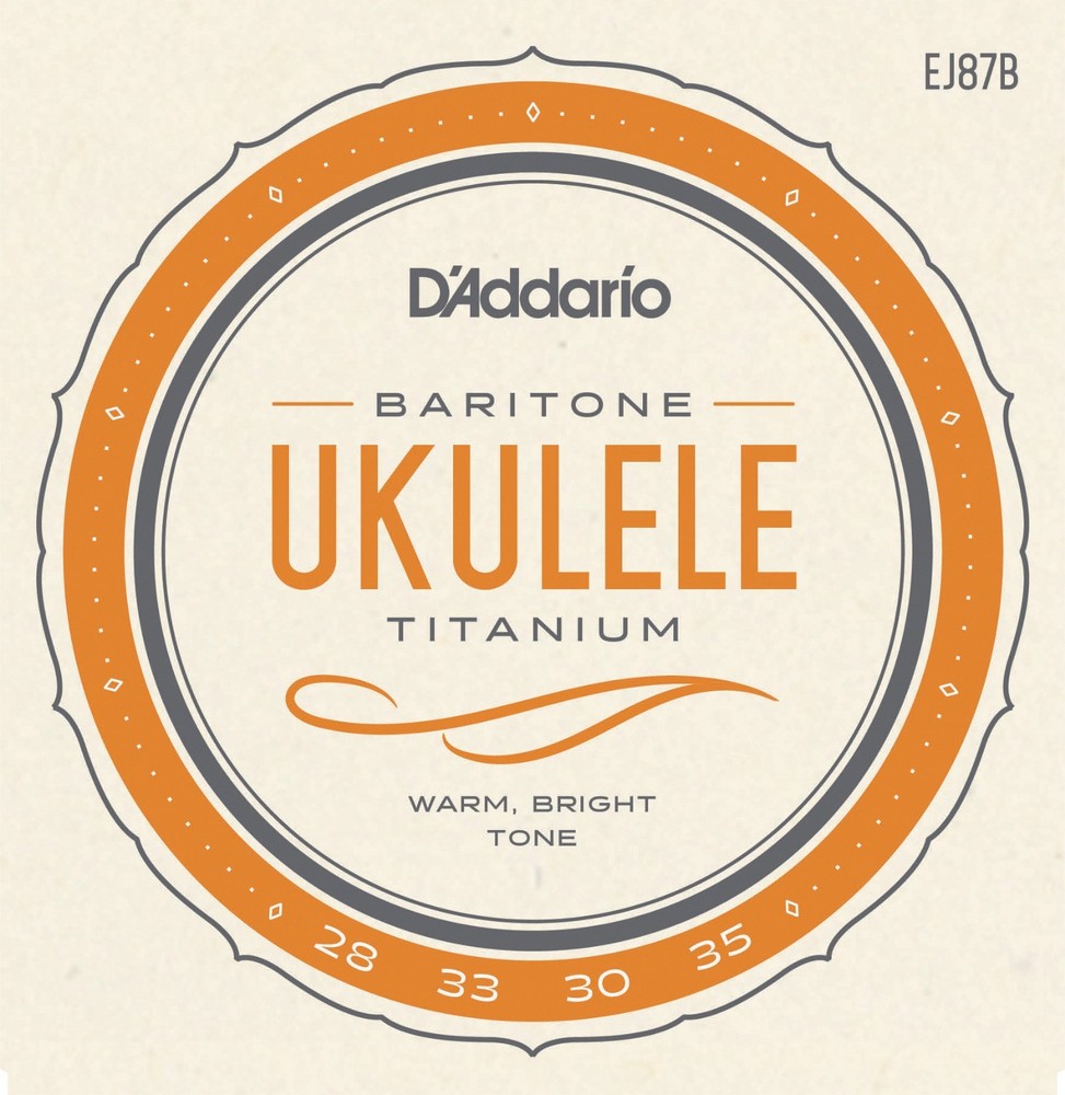 D'Addario EJ87B Titanium Ukulele Strings Baritone
