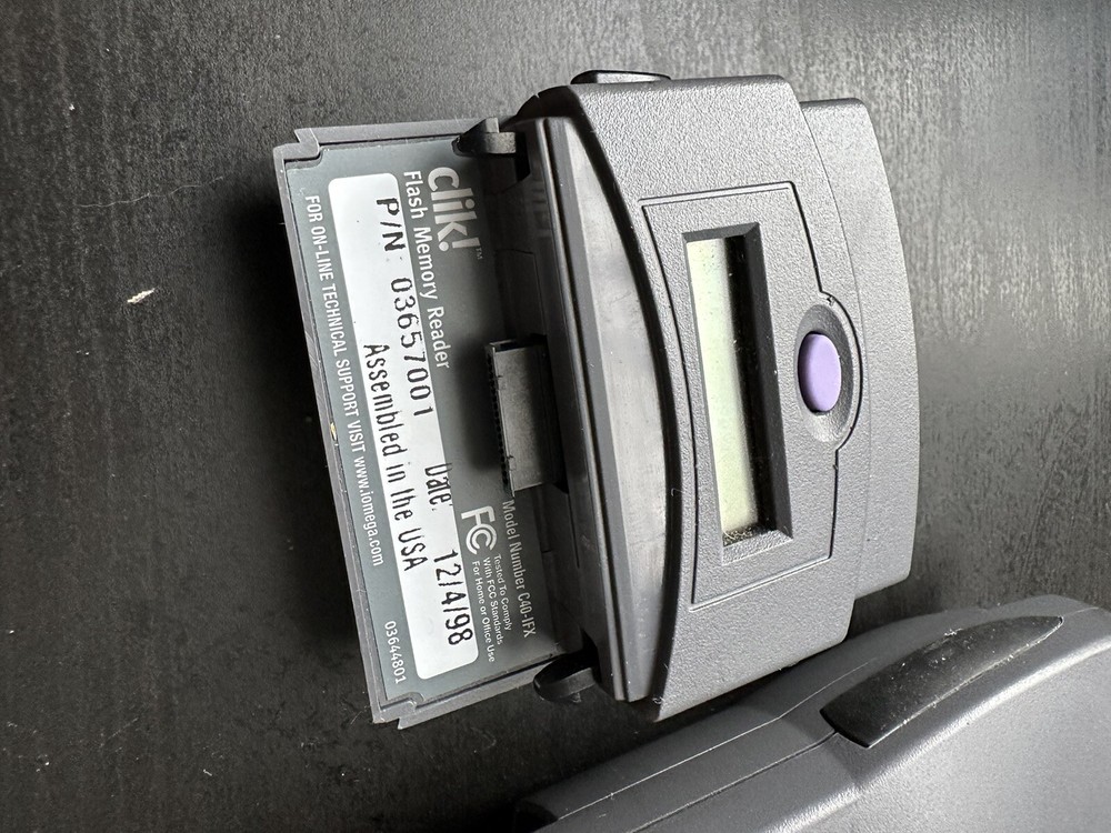 Iomega Clik C40-IME Flash Memory Reader C40-IME + Case Rare