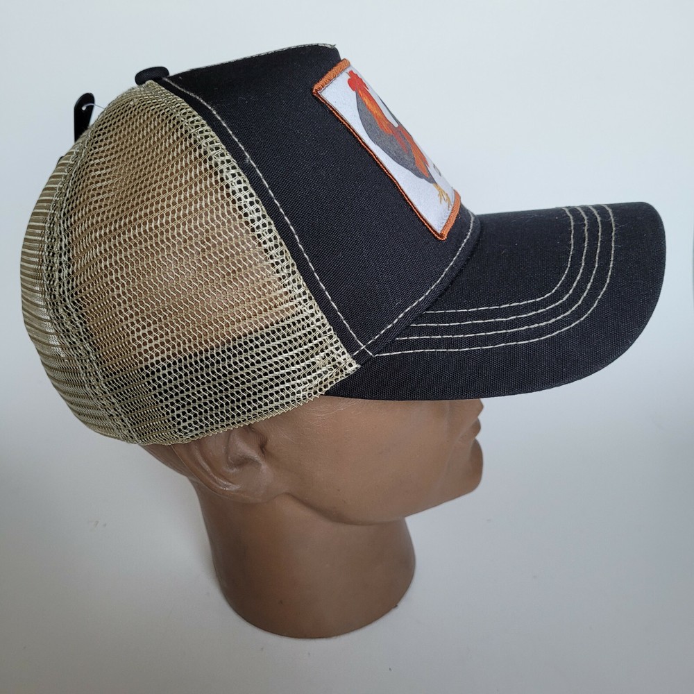 COCKY Rooster Hat Trucker Baseball Cap Mesh Panel Adjustable One Size Snap Back