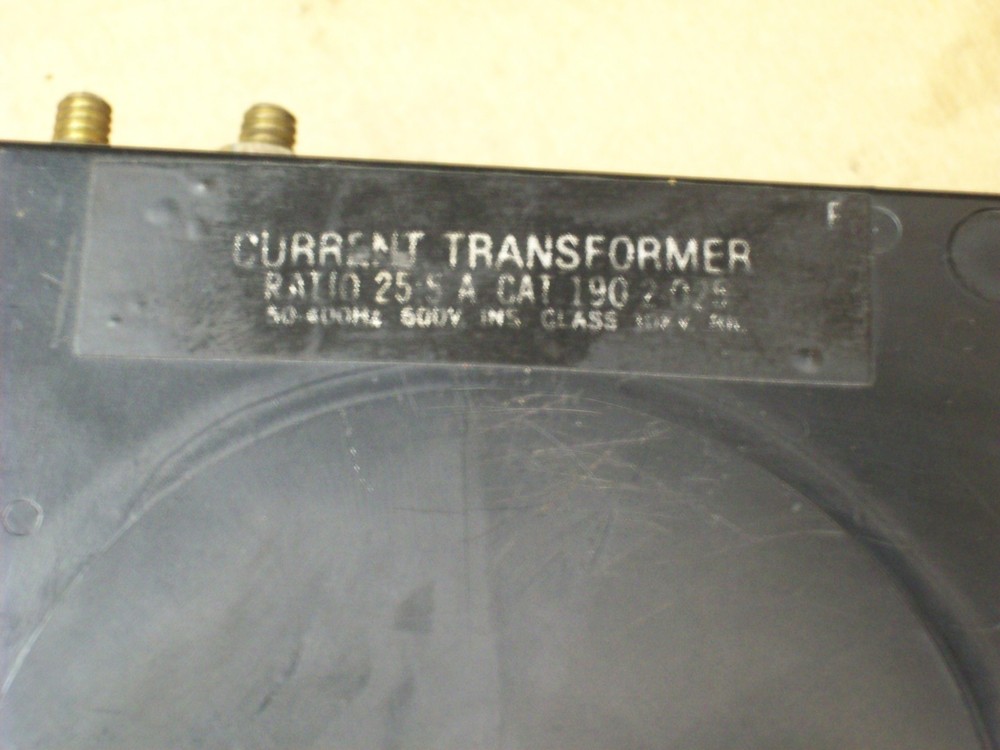 INSTRUMENT TRANSFORMERS CURRENT TRANSFORMER RATIO 25:5 A , 190-2-025