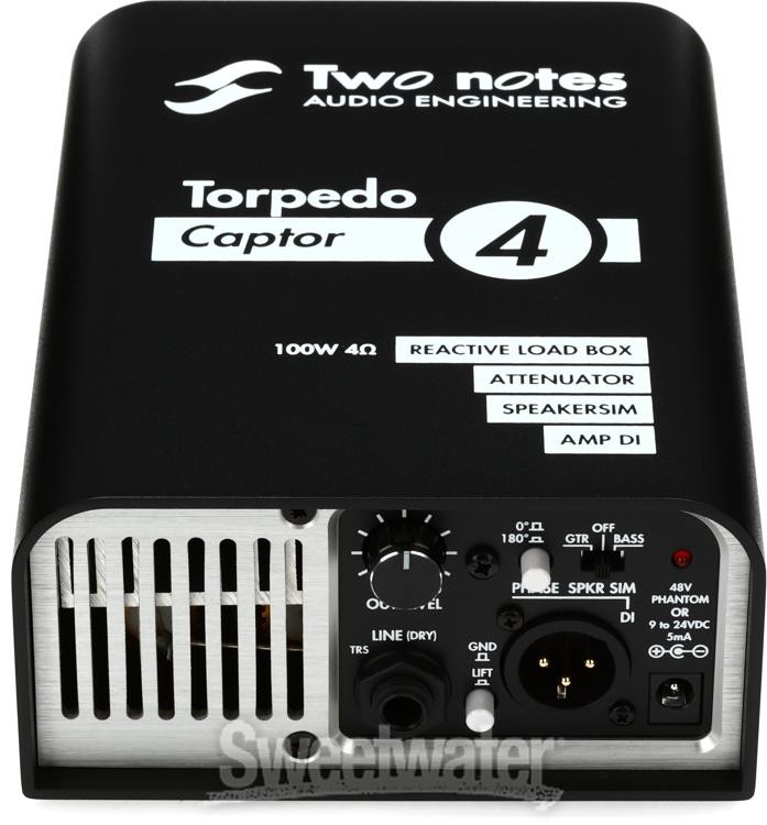 Two Notes Torpedo Captor Reactive Loadbox DI and Attenuator - 4-ohm