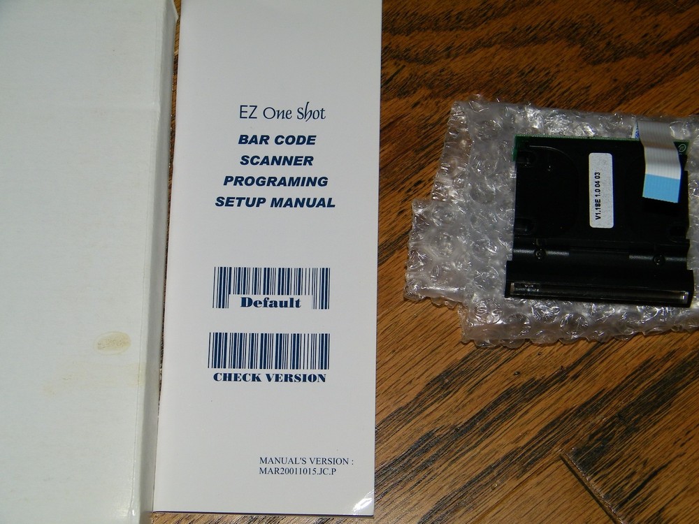 IDTech EZ One Shot USB CCD Barcode Scanner Replacement Scanner NIB