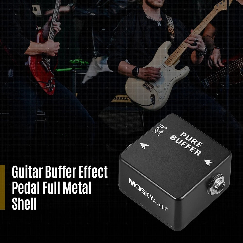 MOSKYAudio PURE BUFFER Guitar Buffer Effect Pedal Full Metal Shell DC9V L4M2