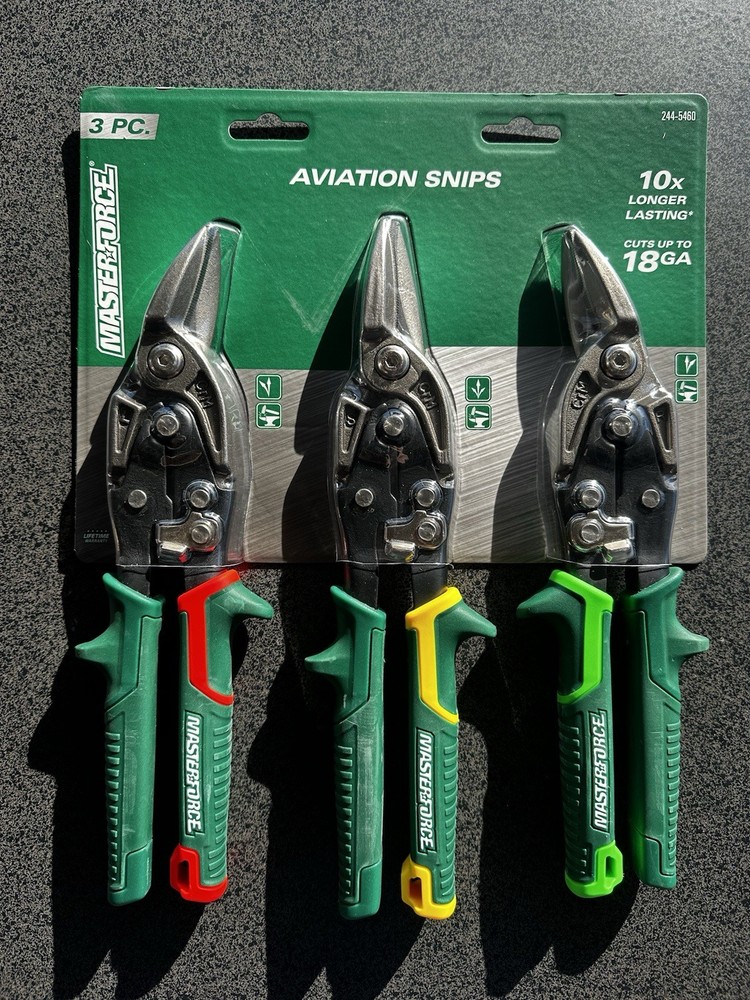 Masterforce 3 Piece 10” Aviation Tin Snips