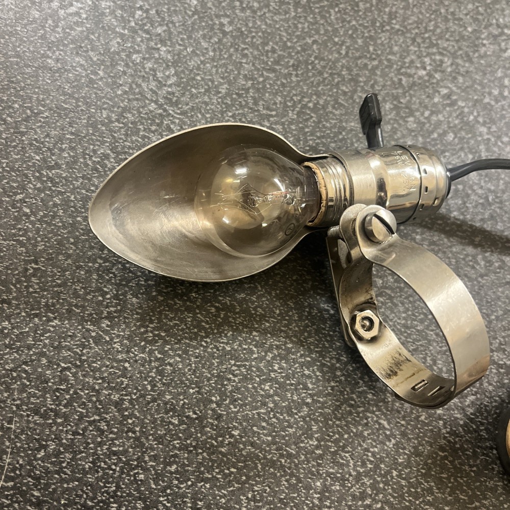 Vintage Sewing Machine CHROME Clamp - On Work Light Tested