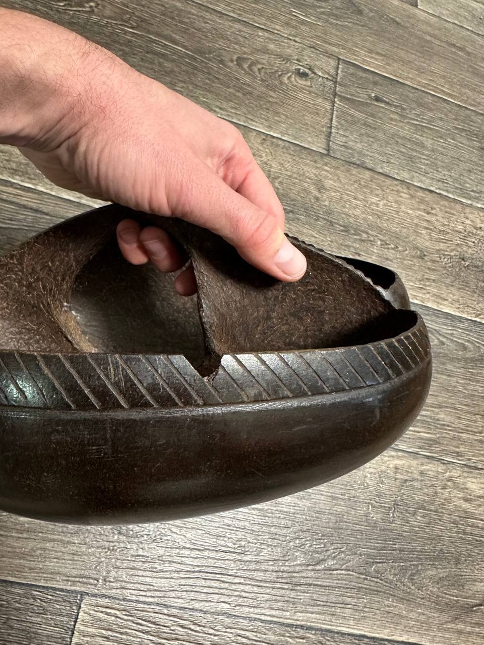 Antique Coco De Mer Nut Seed Basket